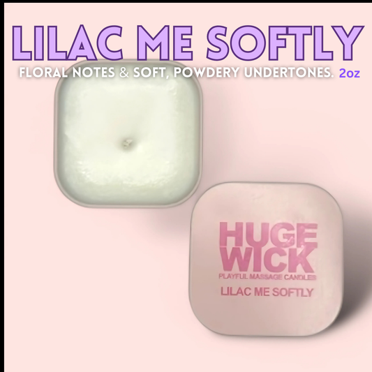 Lilac Me Softly Playful Massage Candle - 2oz
