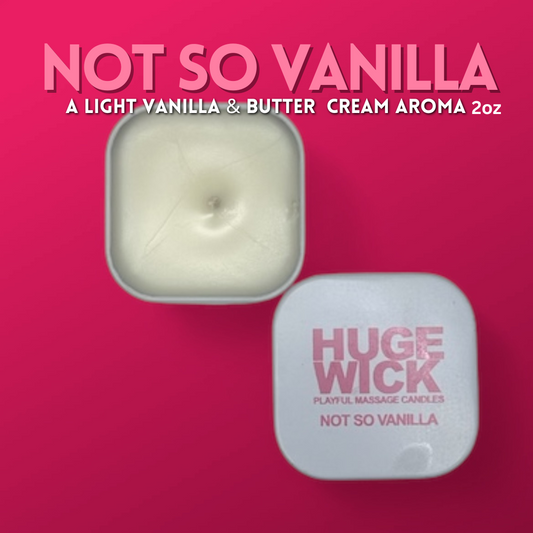 Not So Vanilla -Massage Candle - 2oz