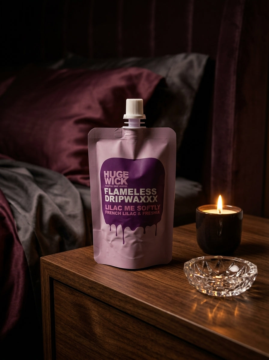 Lilac Me Softly Flameless Dripwaxxx Pouch – 3oz